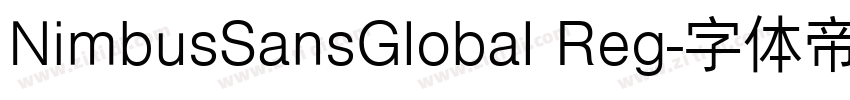 NimbusSansGlobal Reg字体转换